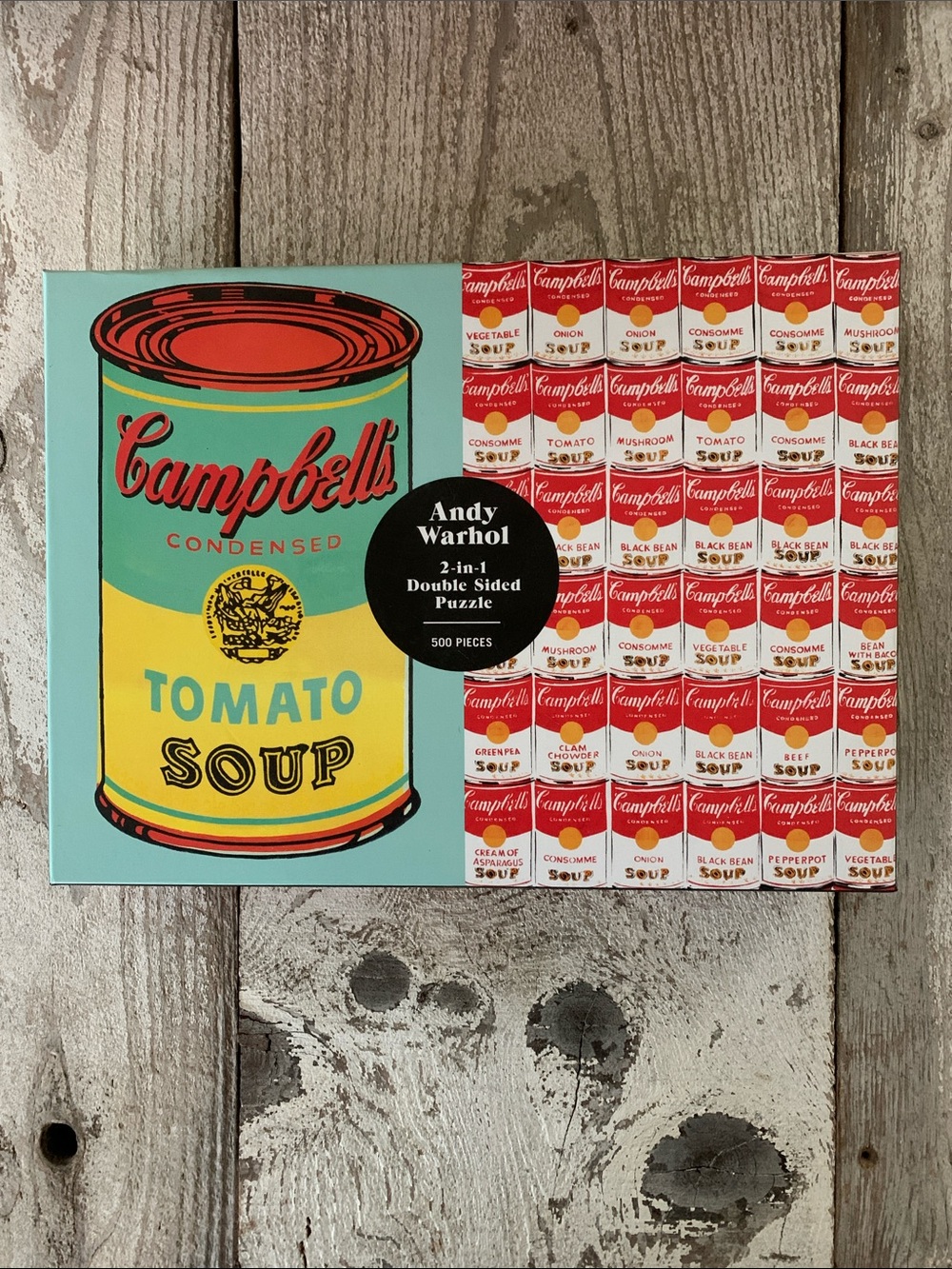 Campbell's / Andy Warhol-double sided Tomato Soup Puzzle